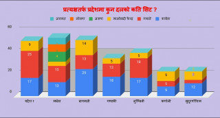 प्रत्यक्षतर्फ प्रदेशसभा: ३३० मा कांग्रेस १११ स्थानसहित पहिलो