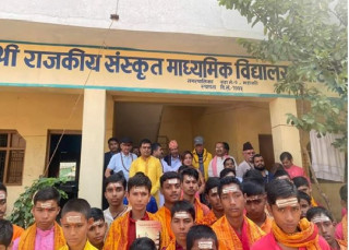  शैक्षिक पर्यटकीय गन्तव्य बन्दै संस्कृत विद्यालय   