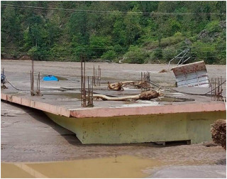  बाढीले सवाखोला लोहाकोट विजुवापानी आयोजना बगायो  