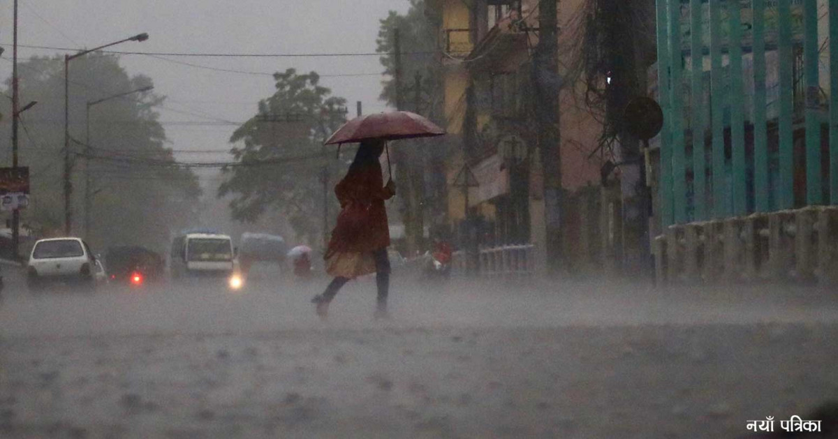 हावाहुरीसहित भारी वर्षाको सम्भावना   