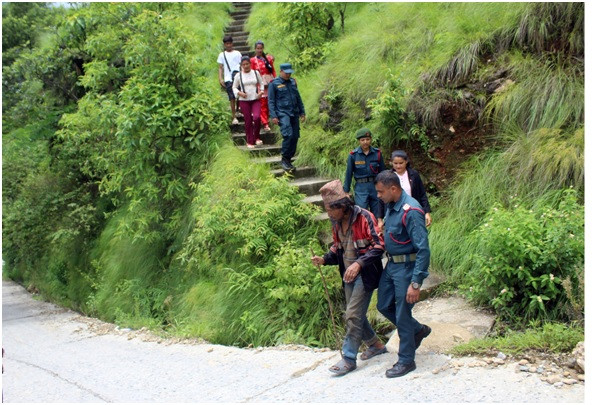ओडारमा बस्दै आएका राहुलको उद्धार  