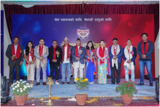 युवा समाजसेवी  घिमिरे सम्मानित  
