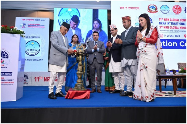 एनआरएनएलाई नेपाली नागरिकताले नेपालसँग नजिक ल्याउन मद्दत गर्छ : राष्ट्रपति  