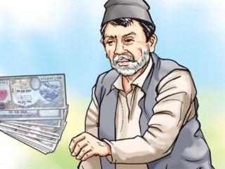 ज्येष्ठ नागिरकले वडाध्यक्षको पारिश्रमिक पाउँदा... 