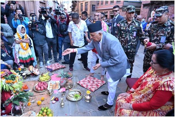 राष्ट्रपतिद्वारा नवदुर्गाको विशेष पूजा 