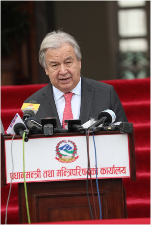 विकासशील मुलुकमा स्तरोन्नति हुन गरिएका नेपालका प्रयास प्रशंसनीय : महासचिव गुटेरेस 
