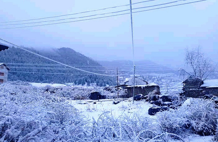 जुम्लाको न्यूनतम तापक्रम माइनसमा