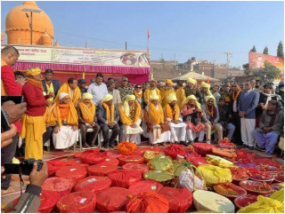 जनकपुरधामबाट राम जन्मभूमि अयोध्या भार पठाइयो  
