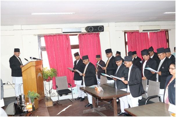 उच्च अदालतमा ३९ नवनियुक्त न्यायाधीशलाई शपथ 