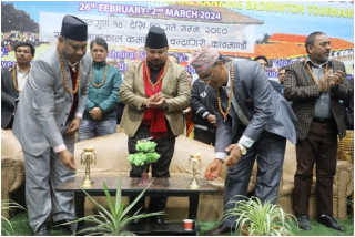 तेह्रौँ संस्करणको पुष्पलाल स्मृति राष्ट्रिय र्‍यङ्किङ  ब्याडमिन्टन प्रतियोगिता चन्द्रागिरिमा