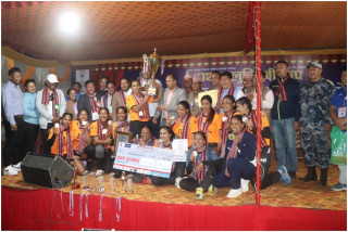    राष्ट्रिय महिला भलिबलको उपाधि एपिएफलाई   