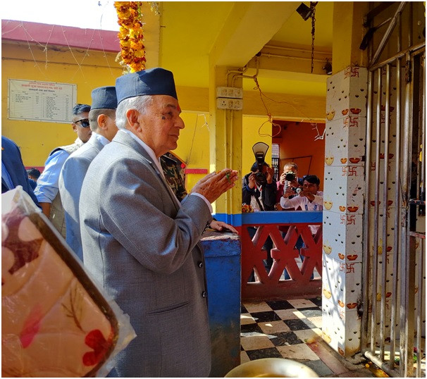 राष्ट्रपति पौडेलद्वारा जलेश्वरनाथको पूजा अर्चना   