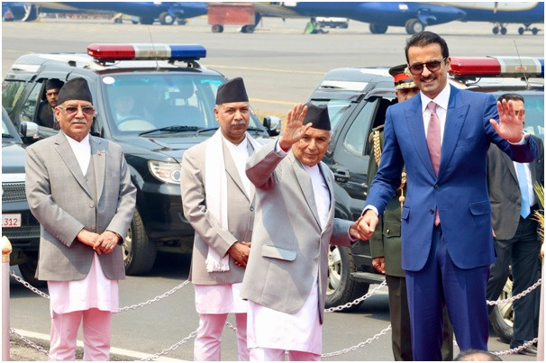 कतारका अमिर भ्रमण सम्पन्न गरी फिर्ता  