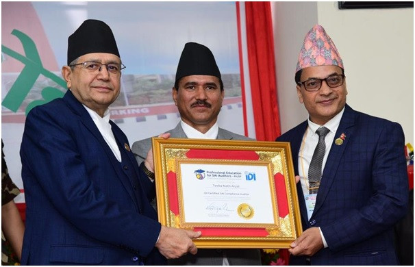 लेखापरीक्षकको व्यावसायिक शिक्षाबाट तीन वरिष्ठ कर्मचारी दीक्षित   