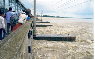    सप्तकोसीमा जलसतह यो वर्षकै उच्च  