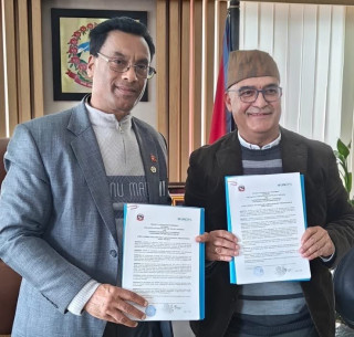 चन्द्रागिरि नगरपालिका र  युएनओपिस बीच पिसिए सम्झौता 