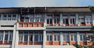 खानेपानी मन्त्रालयको चौथो तलामा लागेको आगलागी  निभाइयो