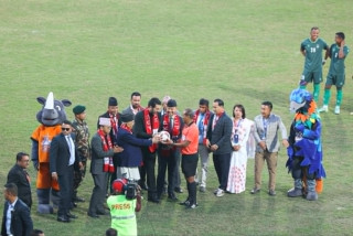 केपी ओली कप फुटबल च्याम्पियनसिपको फाइनल खेल : त्रिभुवन आर्मी क्लव र मछिन्द्र फुटबल क्लवबीच फाइनल खेल