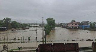 धनगढीमा पहिलो पटक धेरै वर्षा  हुँदा   जलमग्न