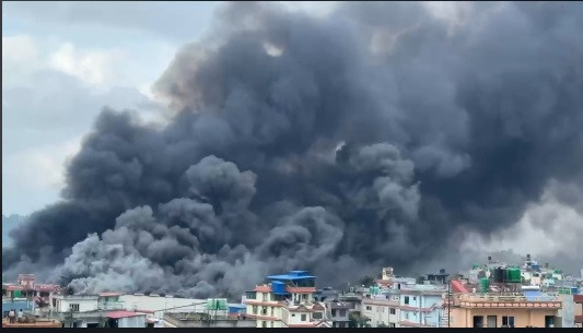 सि.जी. इलेक्ट्रोनिक्सको मुख्य कार्यालय सतुङ्गलमा भिषण आगलागी