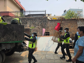 सरकारी जग्गा बनाइएका बस्तीहरू खाली गराउने कार्य जारी