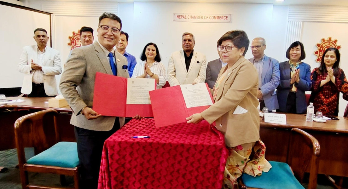 नेपाल महिला चेम्बर र नेपाल हस्तकला महासंघबीच सहकार्य सम्झौता