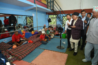 राष्ट्रपति पौडेलबाट बाढी प्रभावित क्षेत्रको स्थलगत अवलोकन