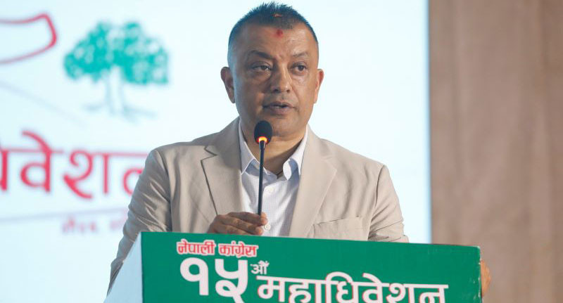 नेपाली कांग्रेसको सभापतिमा गगनकुमार थापा निर्वाचित